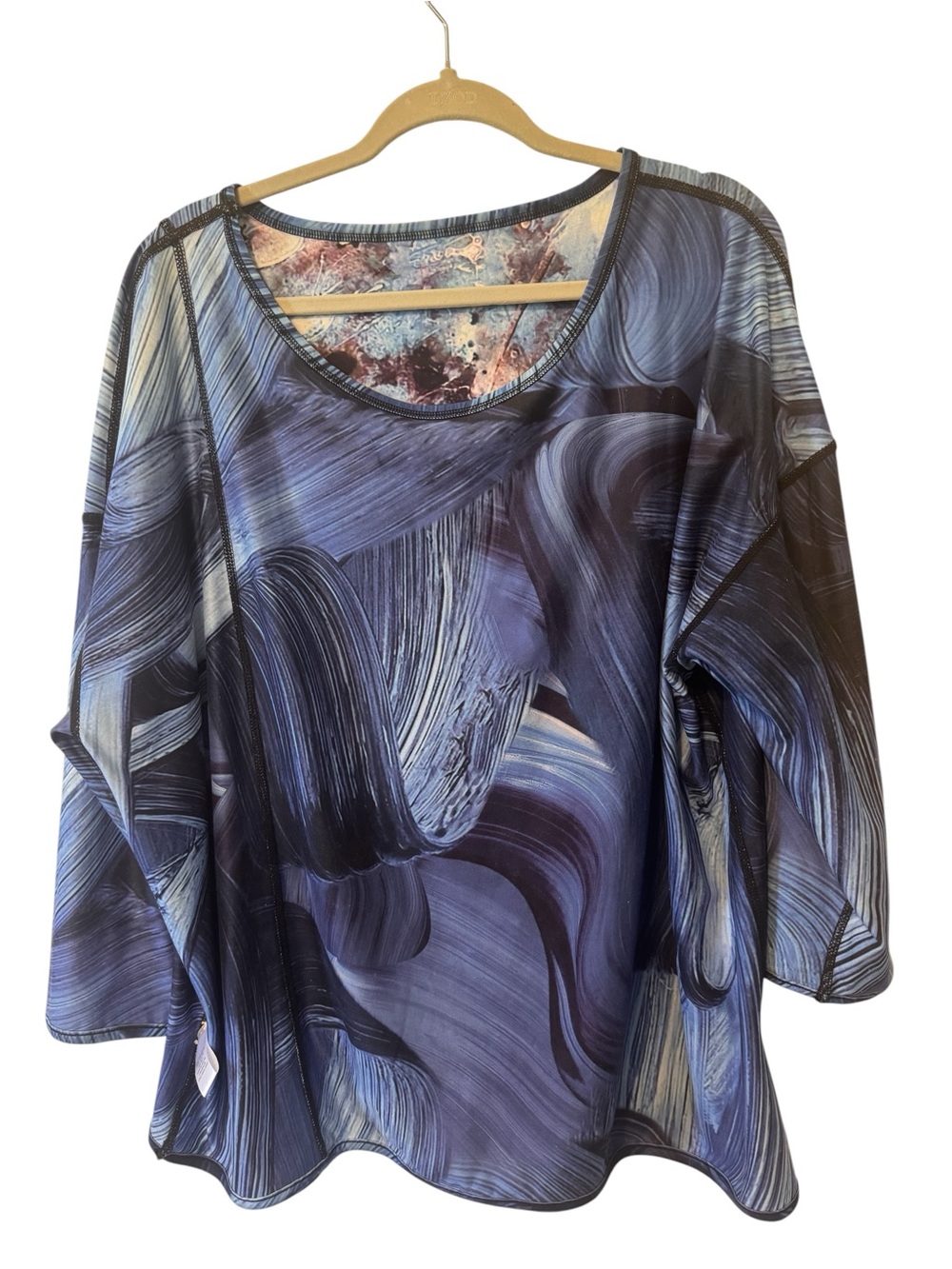Lemon Grass Reversible Women's Top Size XL/ 2X based on measurements